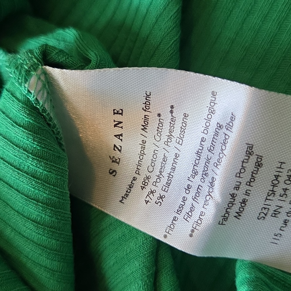 Nwt! Sezane Caro T.shirt Bright Green - Picture 5 of 7